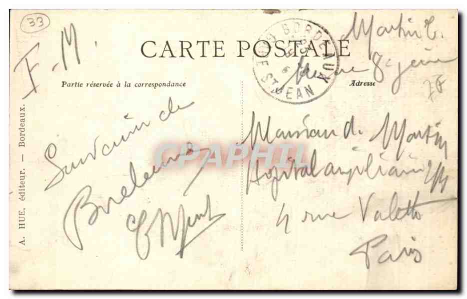 CPA Bordeaux CAthedrale St Andre — Verso