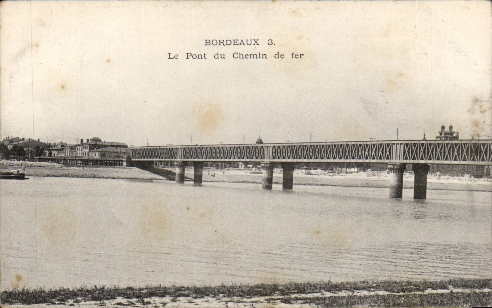 CPA Bordeaux Le pont du chemin de fer