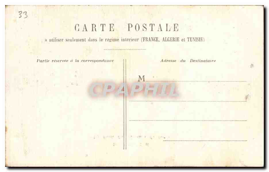 CPA Bordeaux Le pont du chemin de fer — Verso