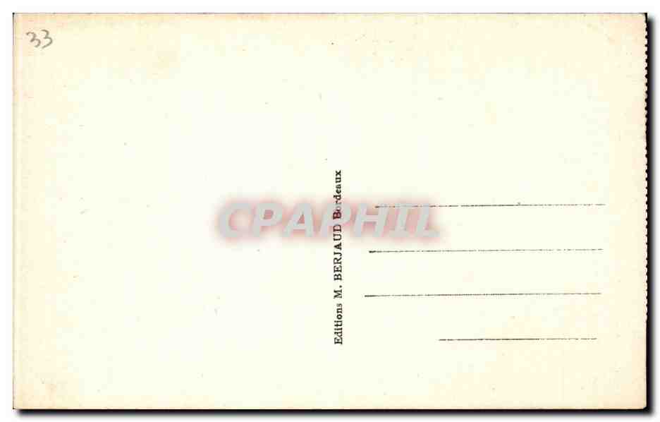 CPA Bordeaux La grosse cloche — Verso
