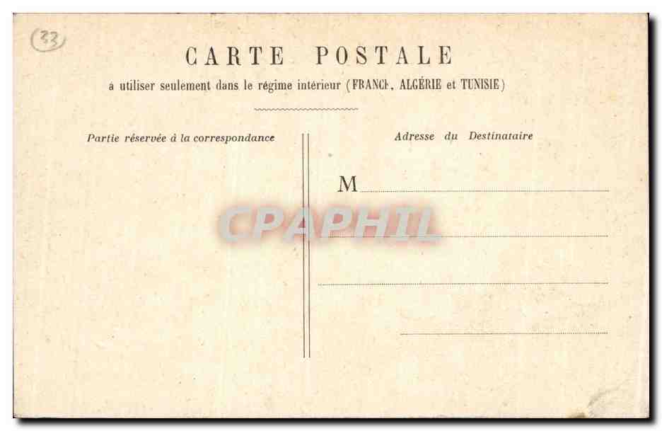CPA Bordeaux Tour Pey Berland — Verso