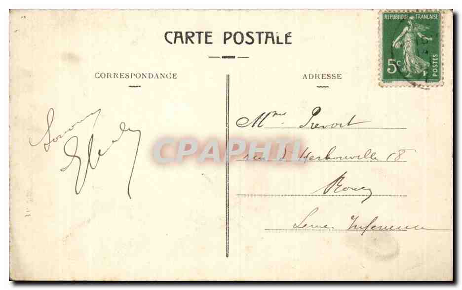 CPA Bordeaux La porte Bourgogne — Verso