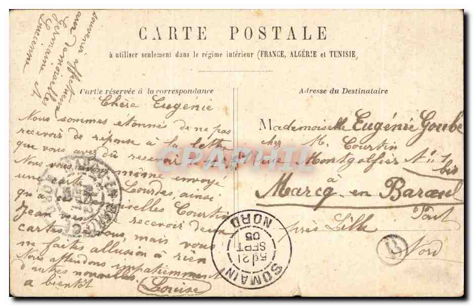 CPA Bordeaux Quai du Midi — Verso