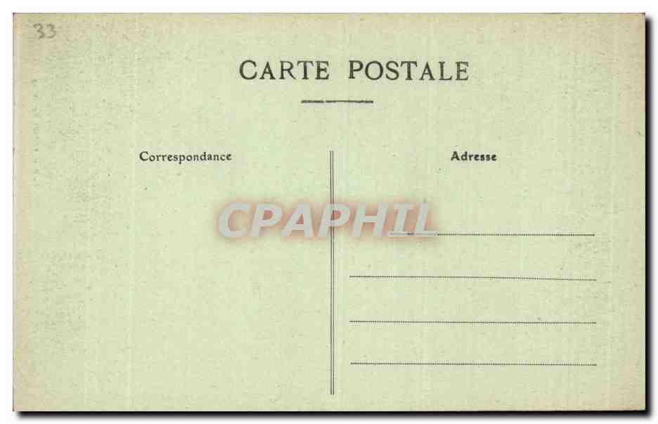 CPA Bordeaux Tour St Michel — Verso
