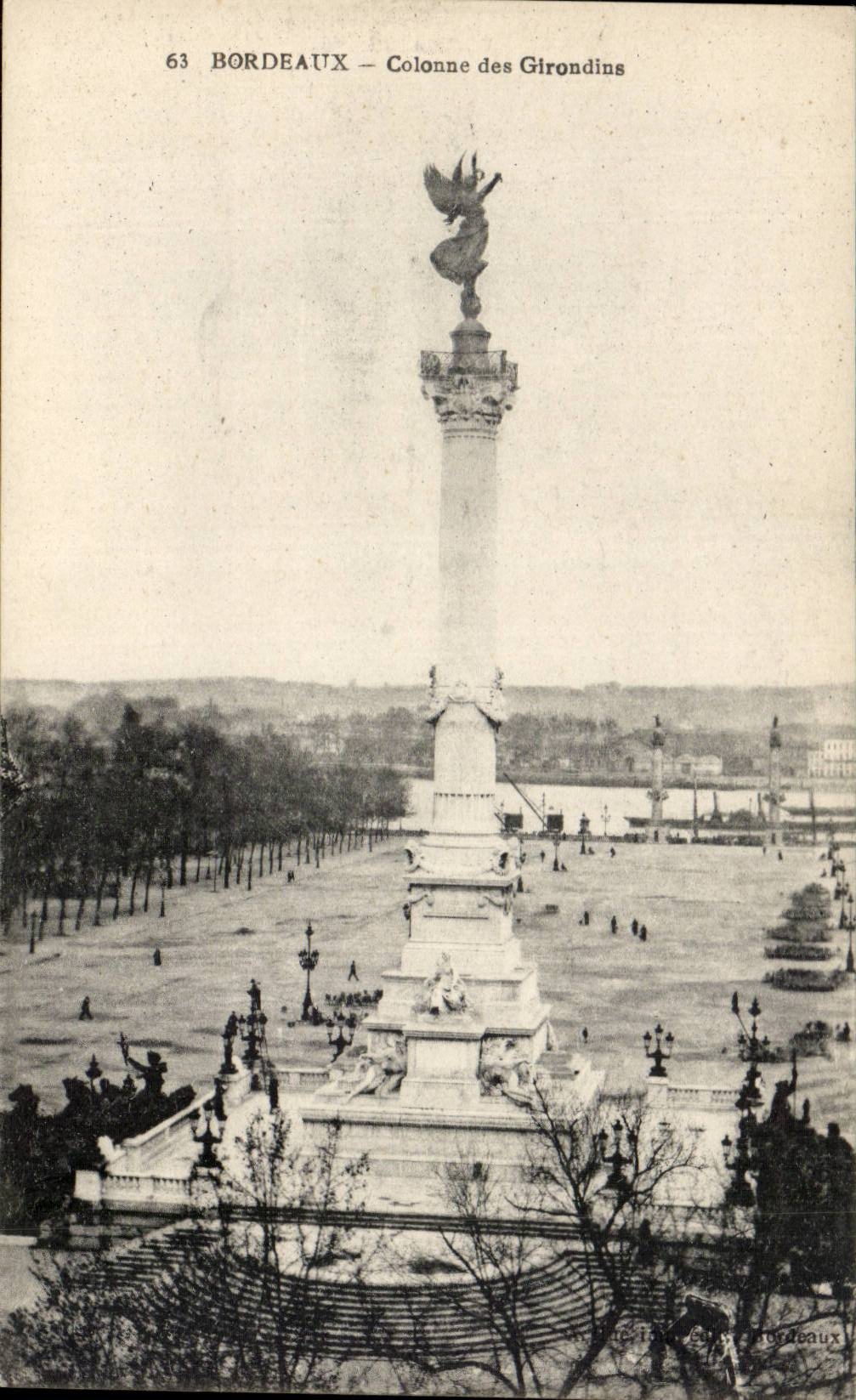 CPA Bordeaux Colonne des Girondins