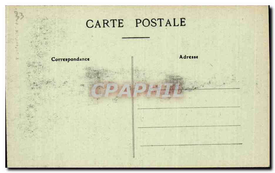 CPA Bordeaux Colonne des Girondins — Verso
