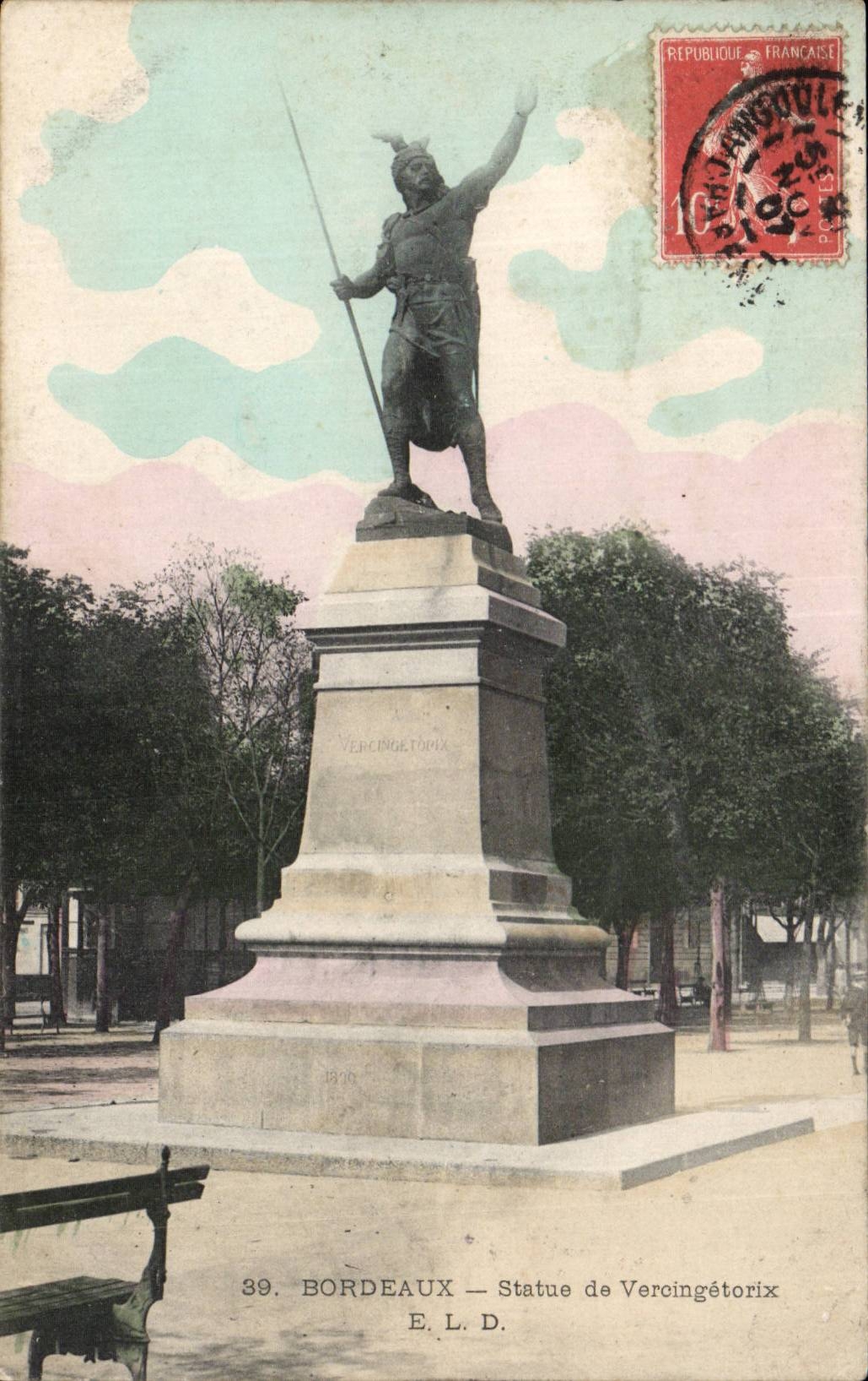 Bordeaux — Statue de Vercingétorix — E. L. D.