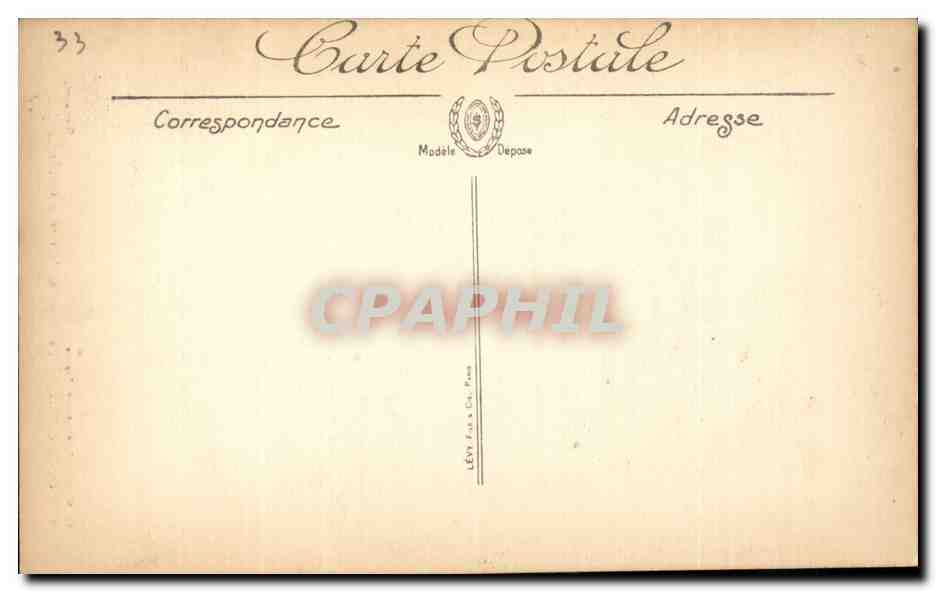 CPA Bordeaux La tour de la grosse cloche — Verso