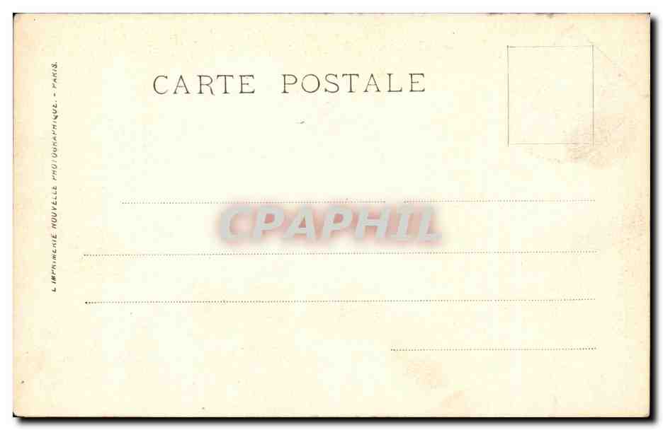 CPA Bordeaux Place de la Comedie — Verso