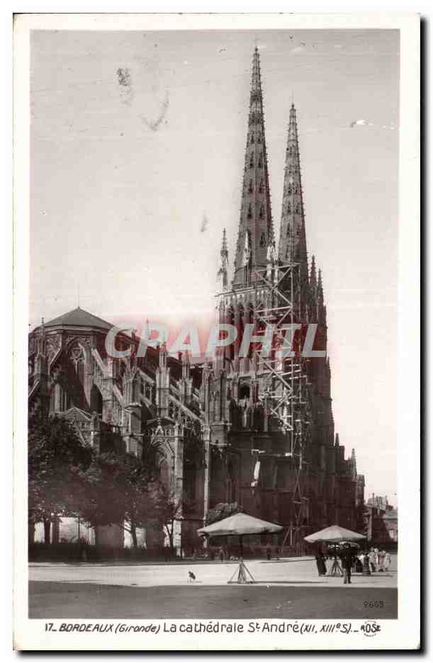 Bordeaux (Gironde) — La cathédrale Saint-André (XIIe, XIIIe s.) — éditeur inconnu, n° 2669 - Recto