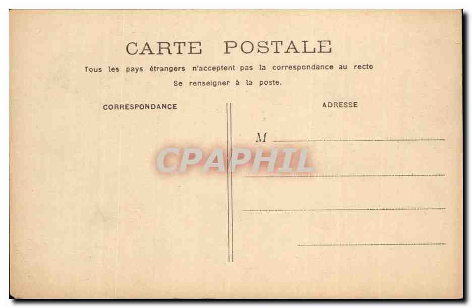 CPA Bordeaux Place d'Aquitaine — Verso