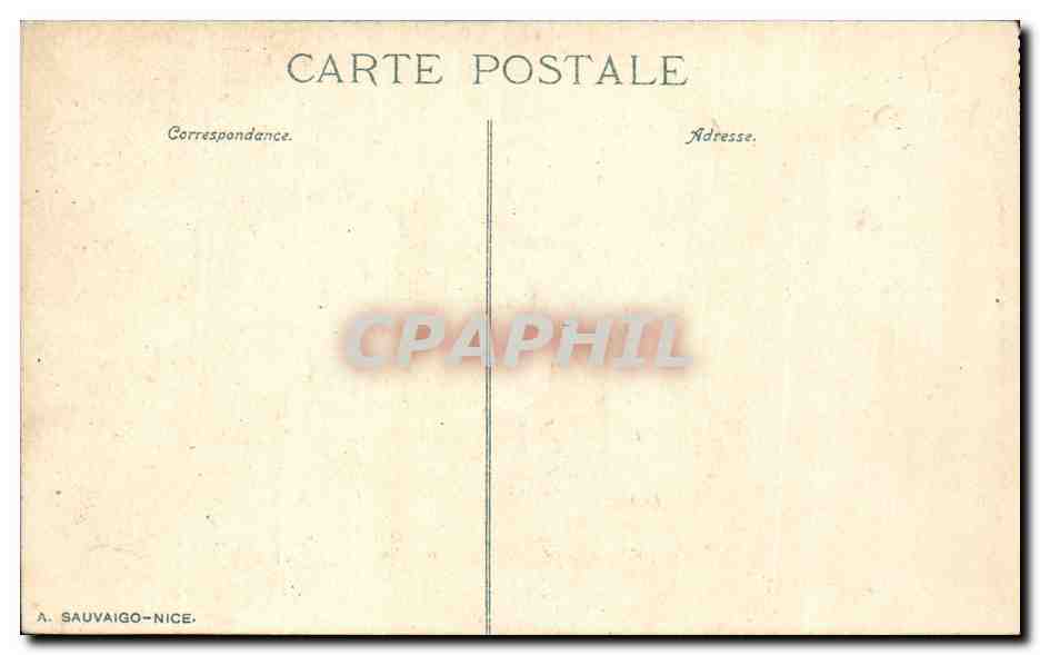CPA Menton Le casino municipal — Rückseite