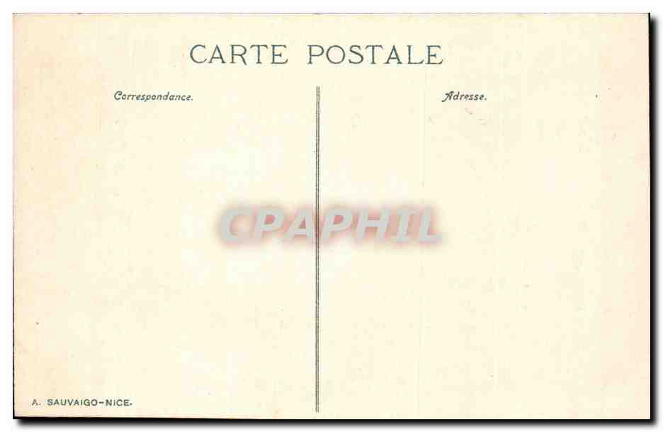 CPA Menton Le casino municipal — Rückseite