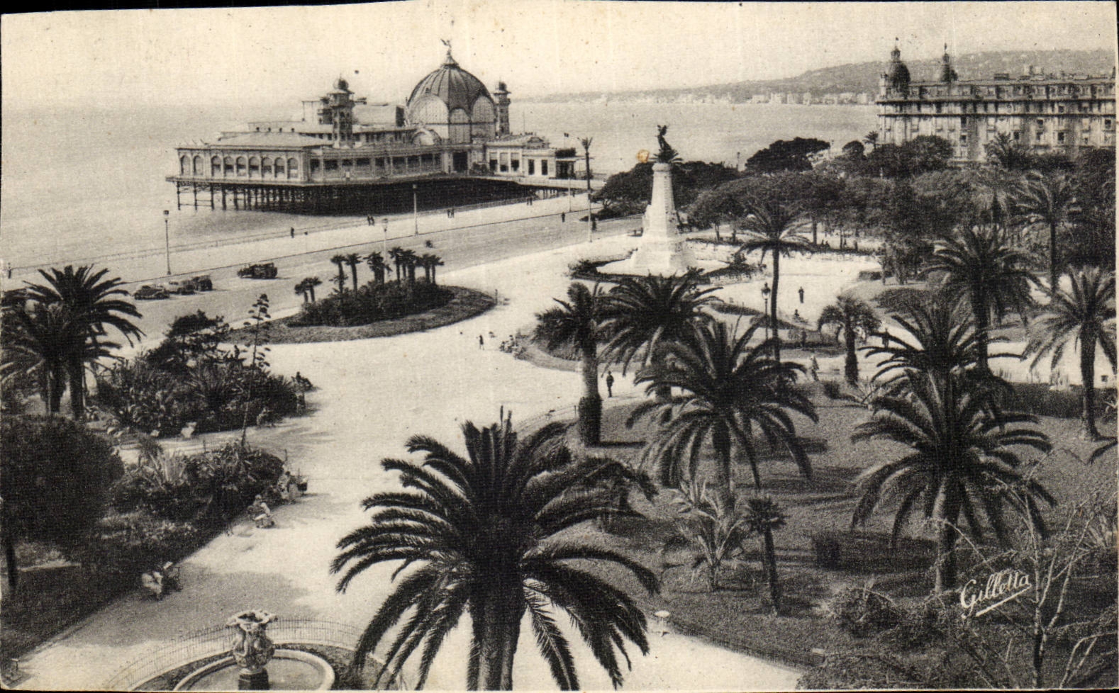 CPA Nice Jetee promenade et jardins Albert 1er
