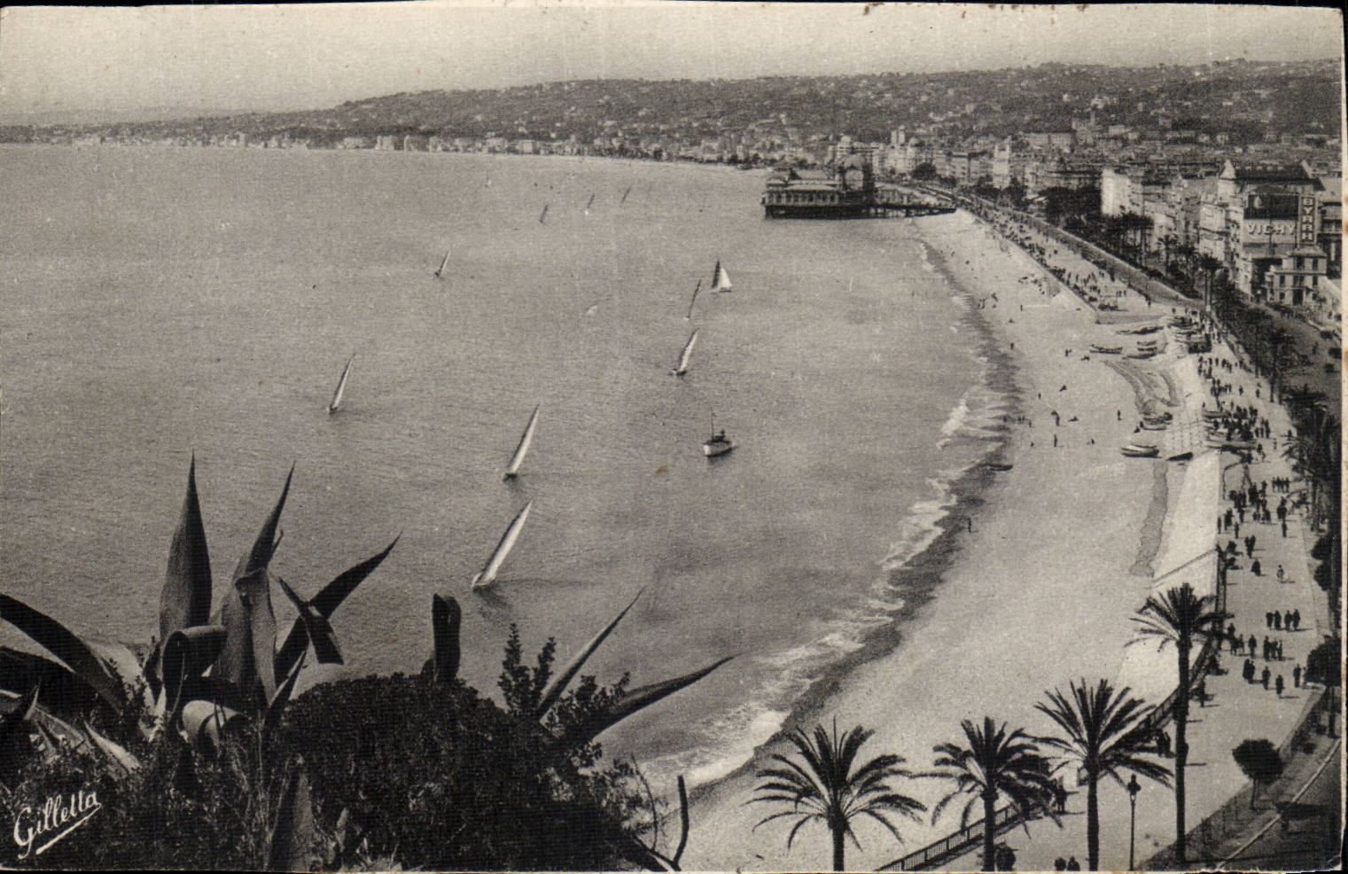 CPA Nice Vue prise du chateau