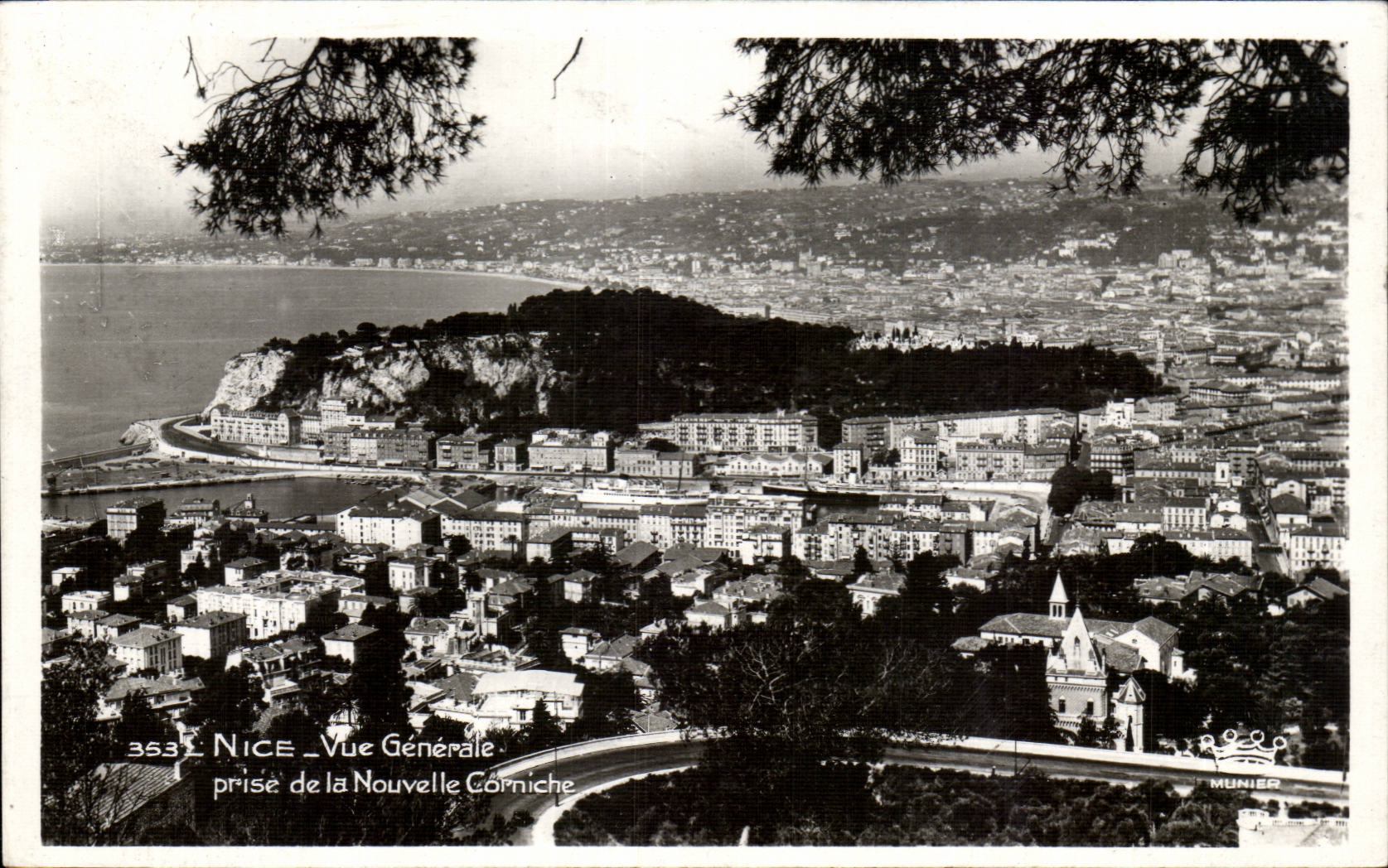 CPA Nice Vue generale prise de la nouvelle corniche