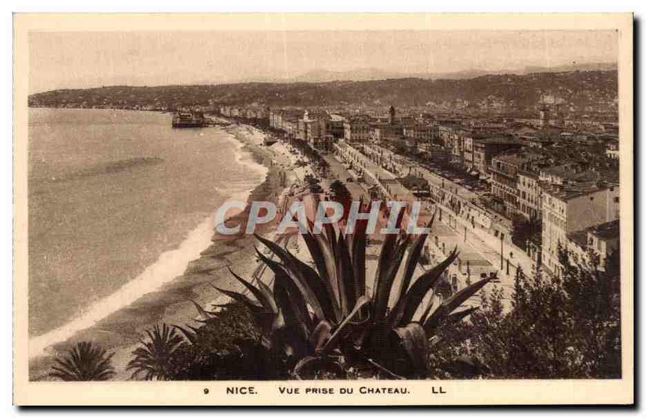 CPA Nice Vue prise du chateau