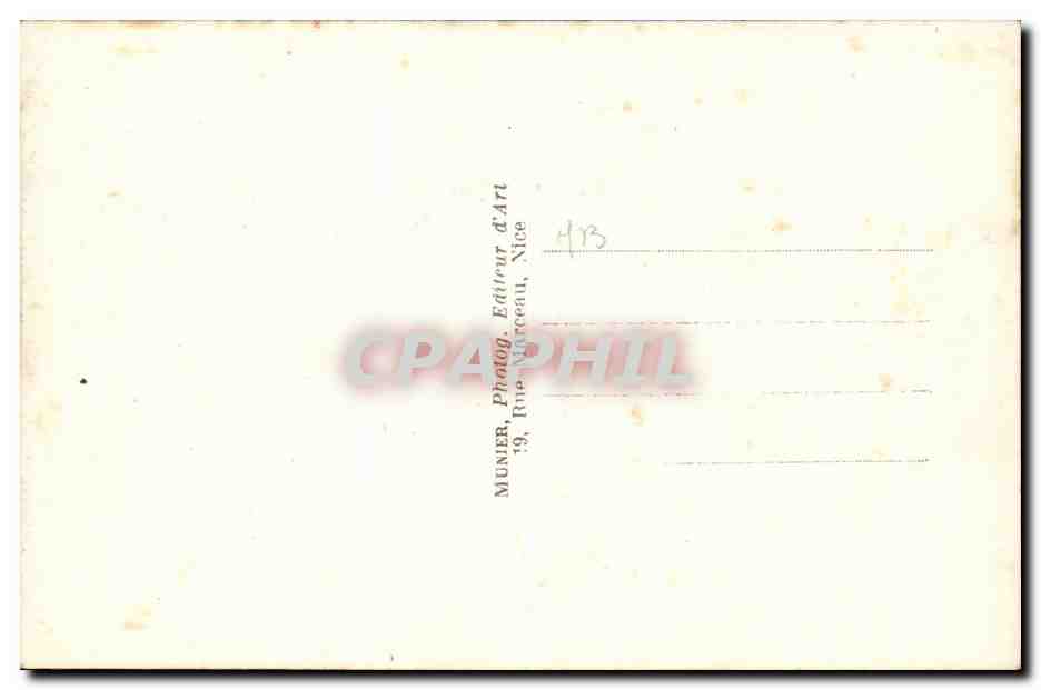 CPA Nice L'eglise russe — Verso