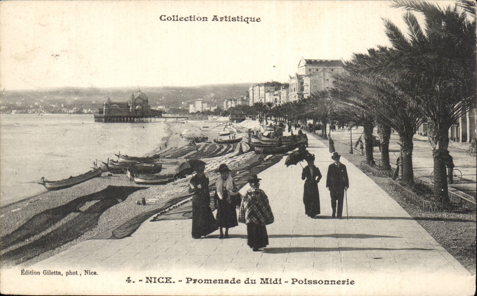 Nice CPA Promenade du midi Poissonnerie