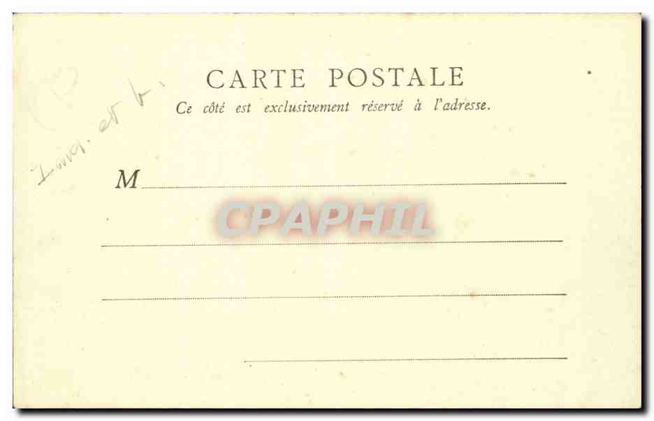 CPA Langeais Le chateau Hotel du chateaau Blois — Rückseite
