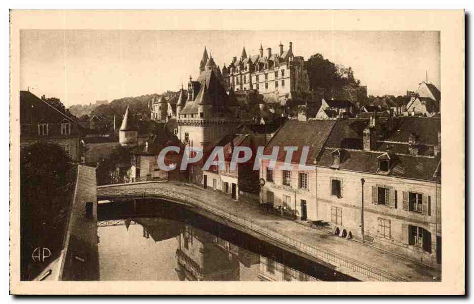 Loches CPA Le chateau royal et porte des cordeliers