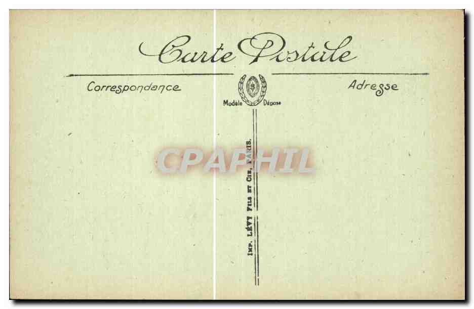 Loches CPA Ensemble de la tour Louis XI et du martelet — Rückseite