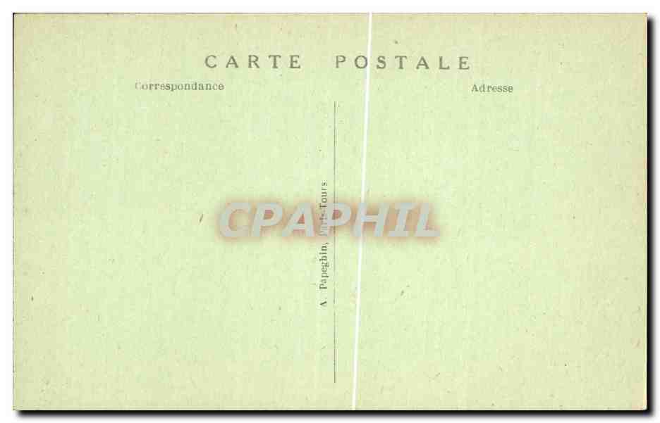 Loches CPA Le chateau royal Oratoire d'anne de Bretagne — Rückseite