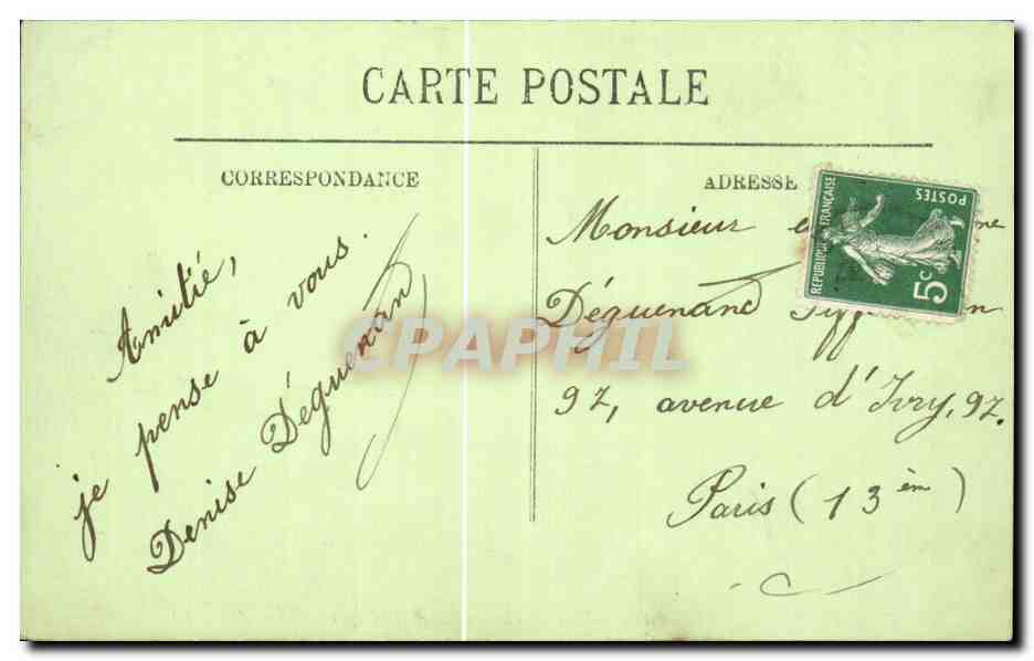 CPA Chateau de Chenonceaux L'aile Thomas Bohier et la Tour des Marques — Rückseite