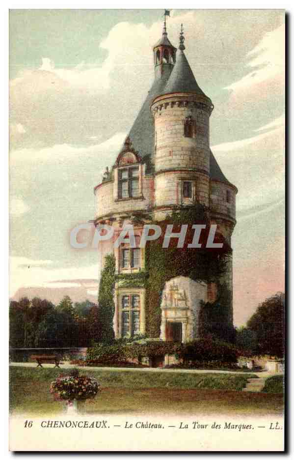 CPA Chateau de Chenonceaux Tour des marques