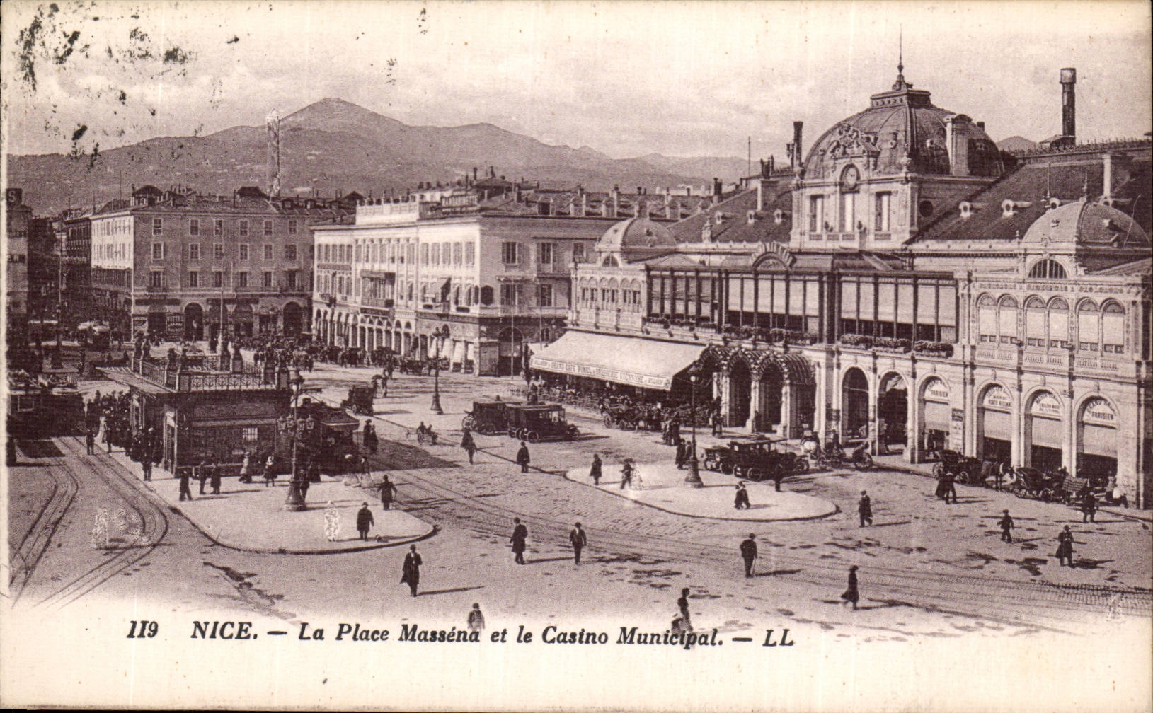 CPA Nice La place Massena et le casino municipal