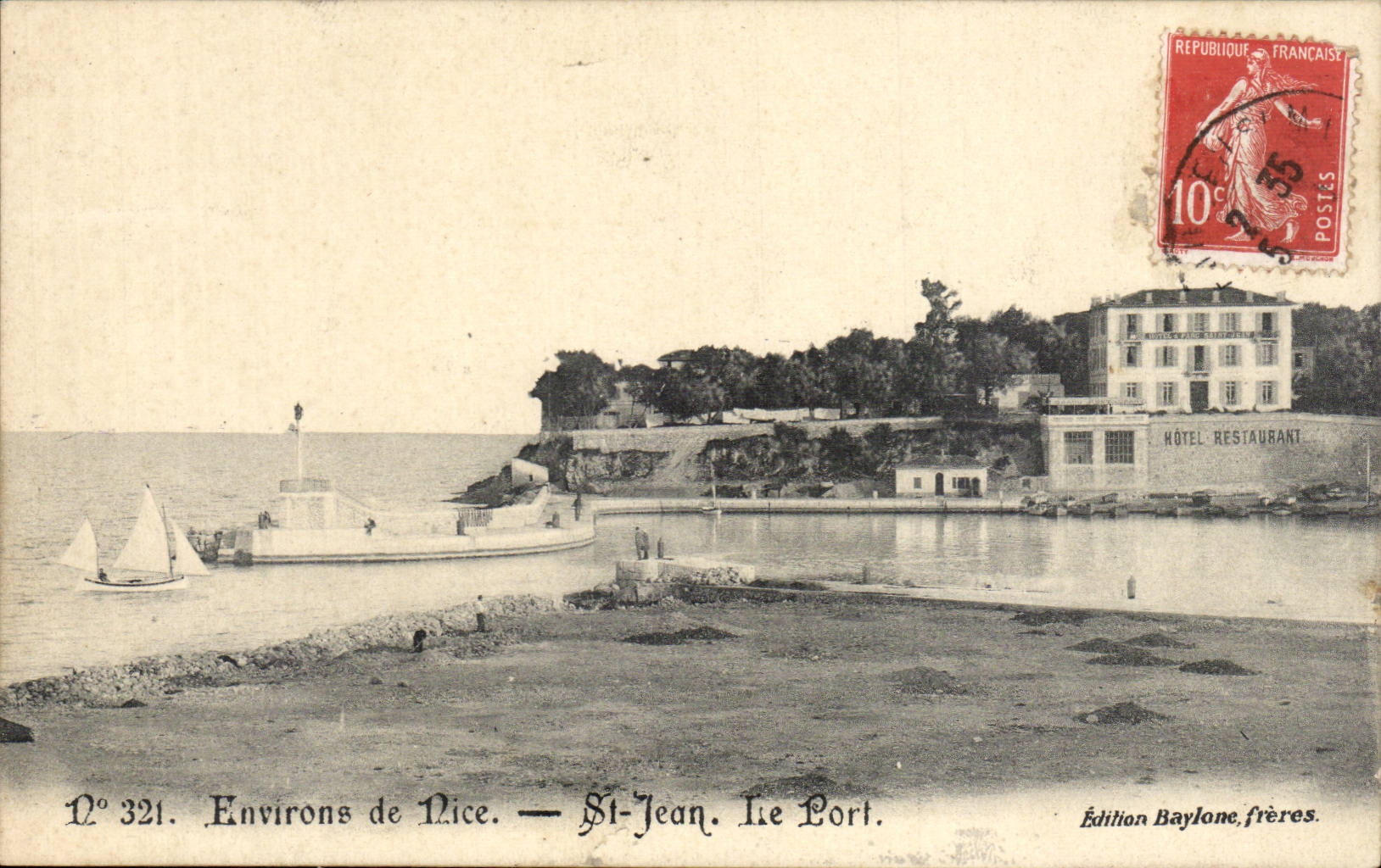 CPA environs de Nice St Jean Le Port