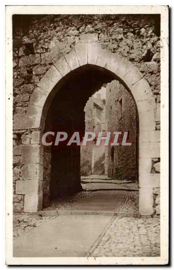 La Turbie — Portail de l'Est — XIIIe siècle — Éditeur : CPAPHIL, n° 36 - Recto