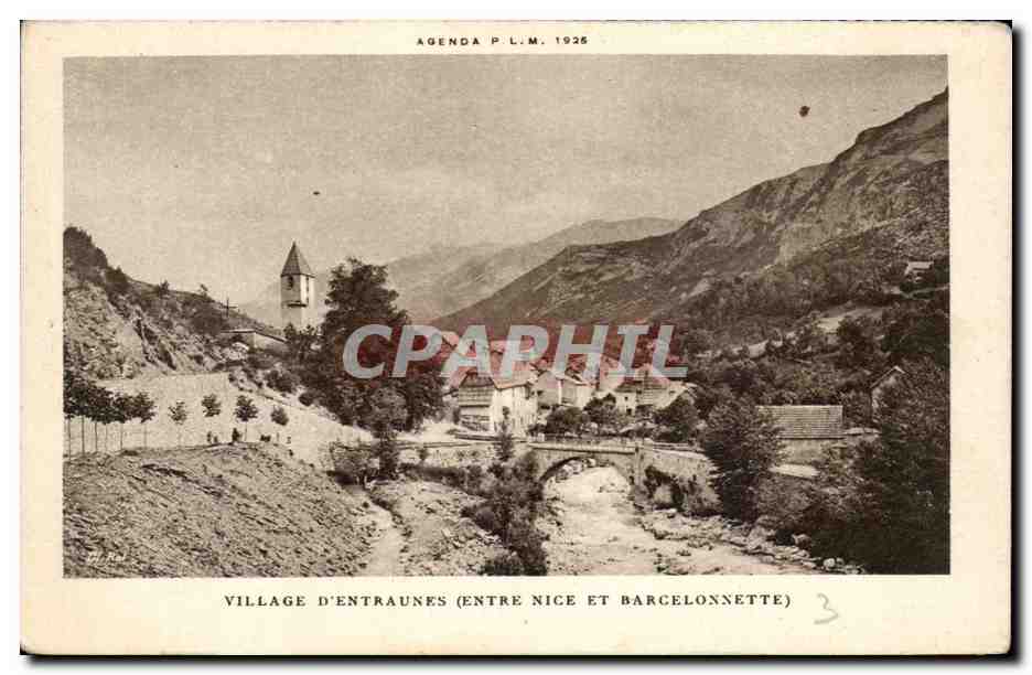 CPA Village d'Entraunes entre Nice et Barcelonnette