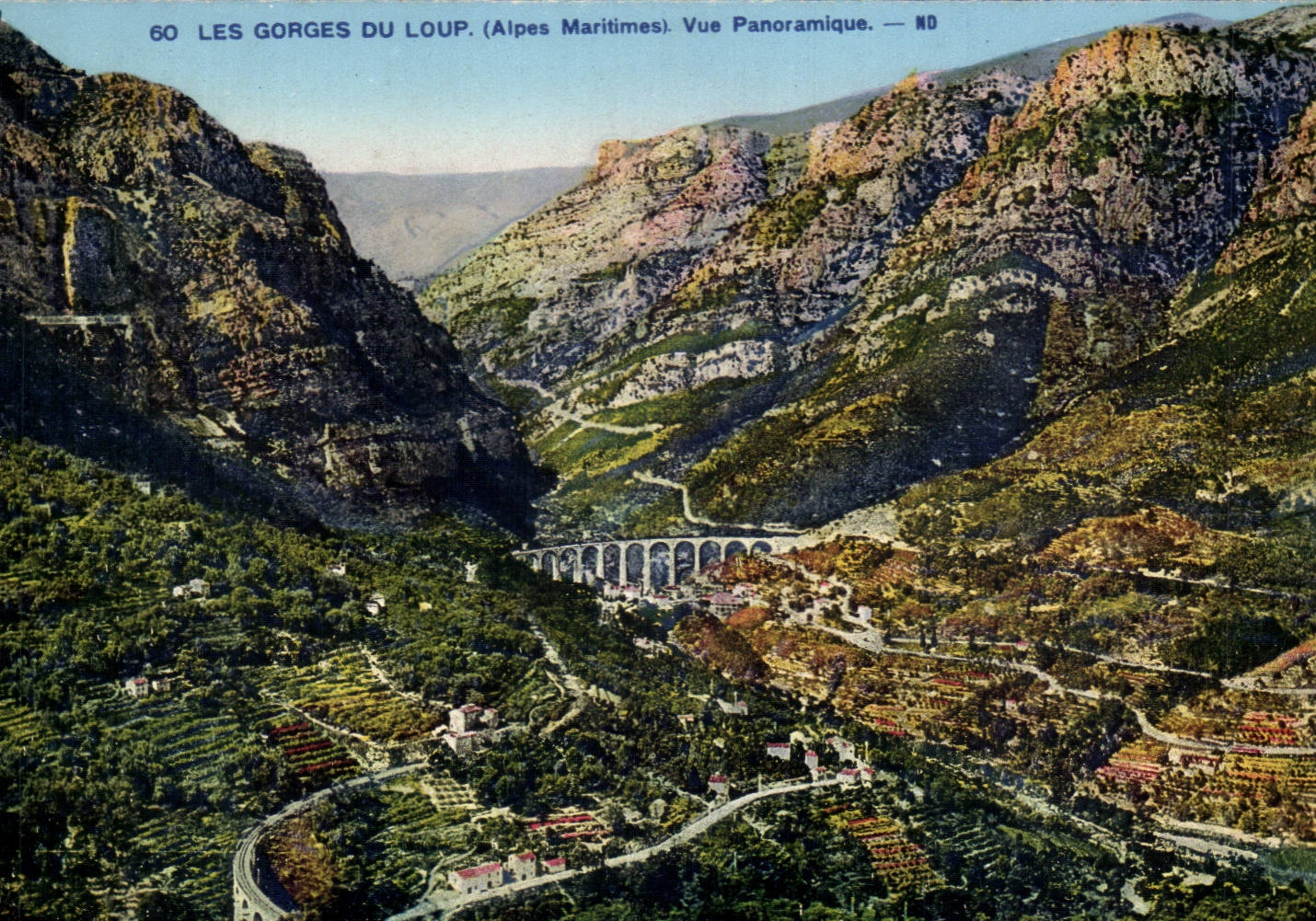 CPA Les gorges du loup Vue panoramique