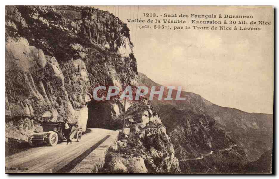 CPA Saut des francais a Durannus Vallee de la Vesubie 