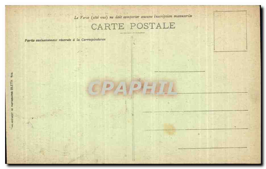 CPA Saut des francais a Durannus Vallee de la Vesubie  — Rückseite