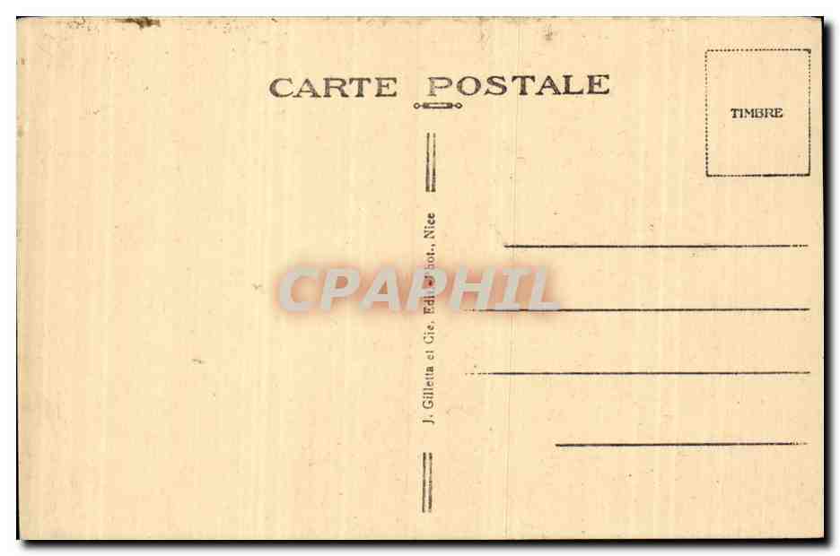 CPA Peille La tour des comtes de Provence Vieux chateau feodal — Rückseite