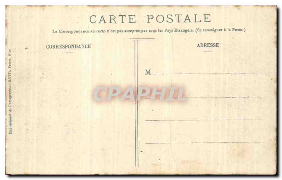 CPA La Bollene Station estivale Route de Ste Elisabeth Le tunnel — Rückseite