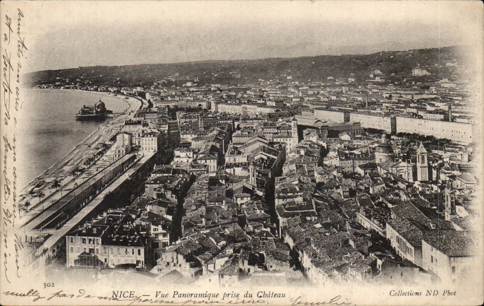 CPA Nice Vue panoramique prise du chateau