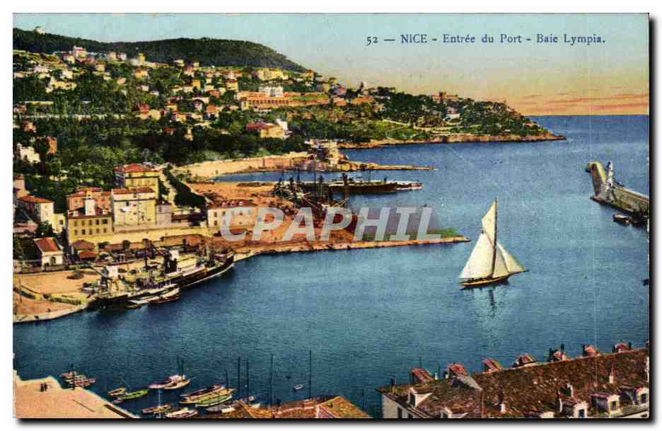 CPA Nice Entree du port Baie Lympia
