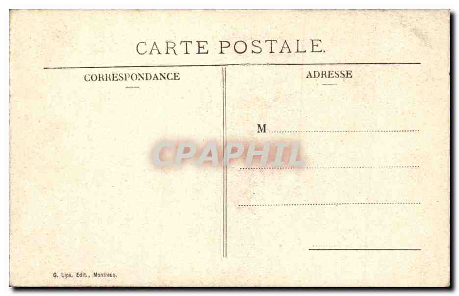 CPA Evian les Bains Etablissement thermal et le quai — Verso