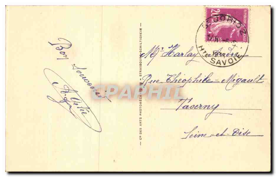 Lac d'Annecy — Talloirey et Chapelle du Toron — LL 151 — Verso