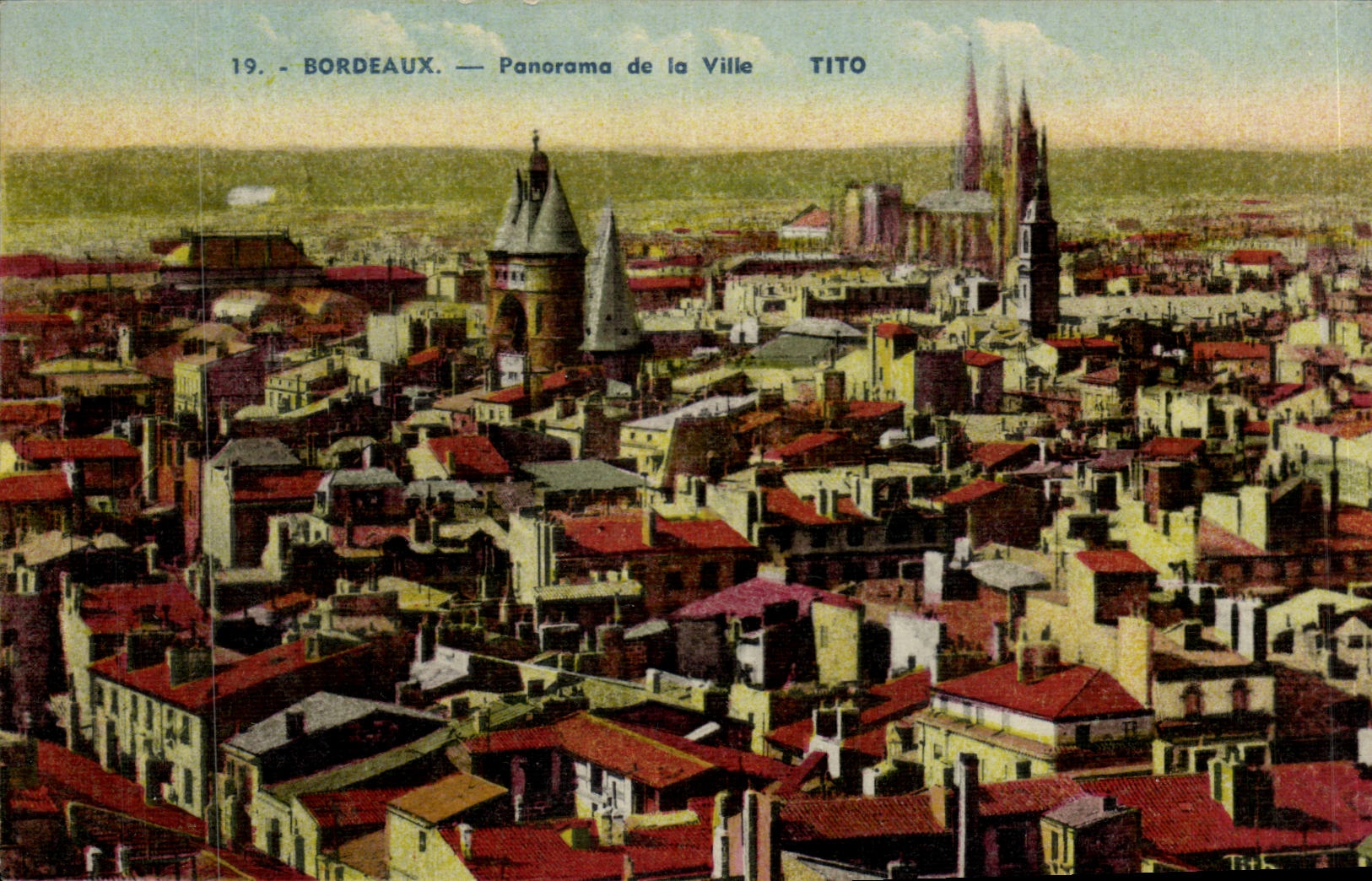 CPA Bordeaux Panorama de la ville