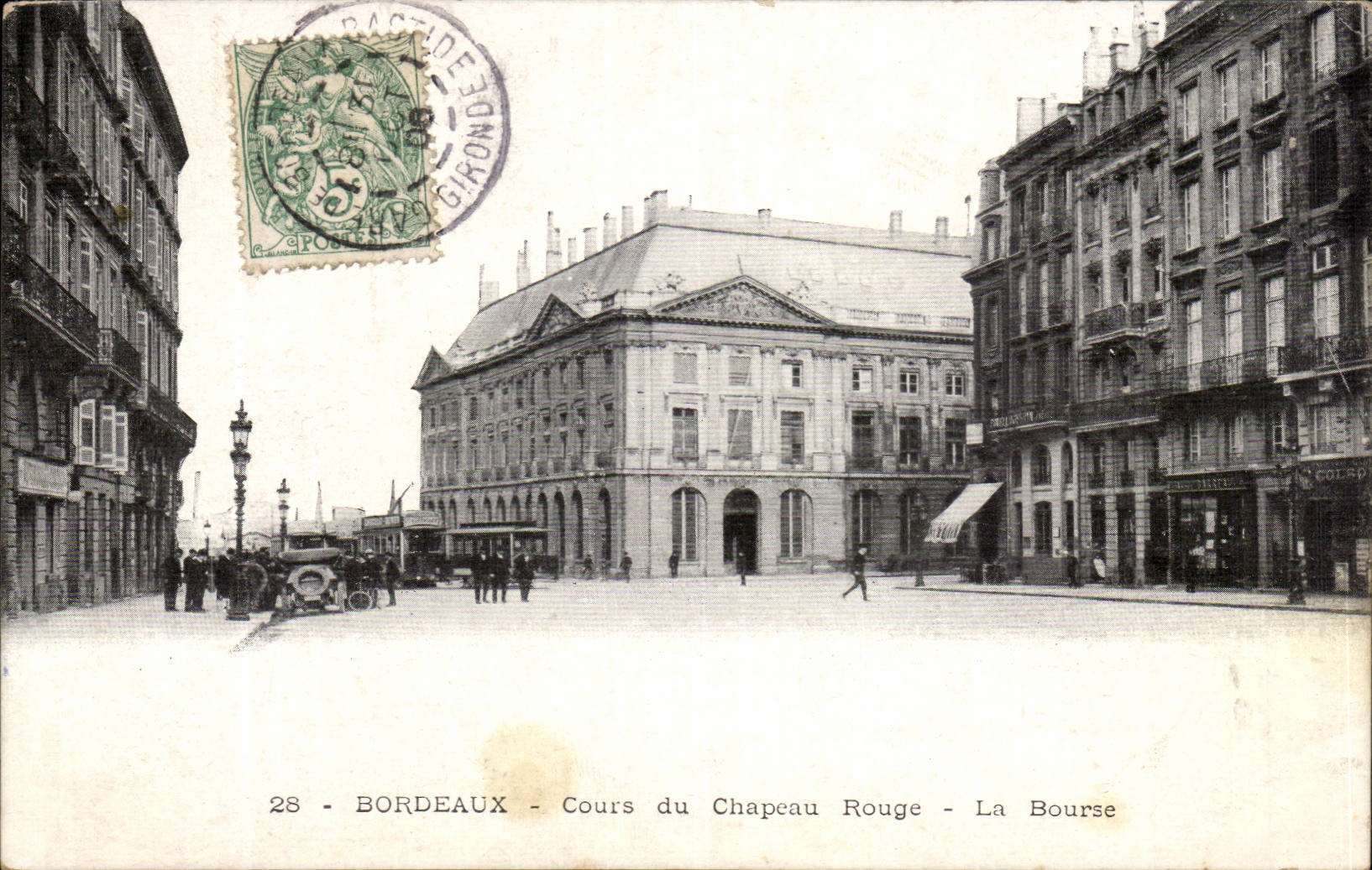 CPA Bordeaux Cours du chapeau rouge La Bourse