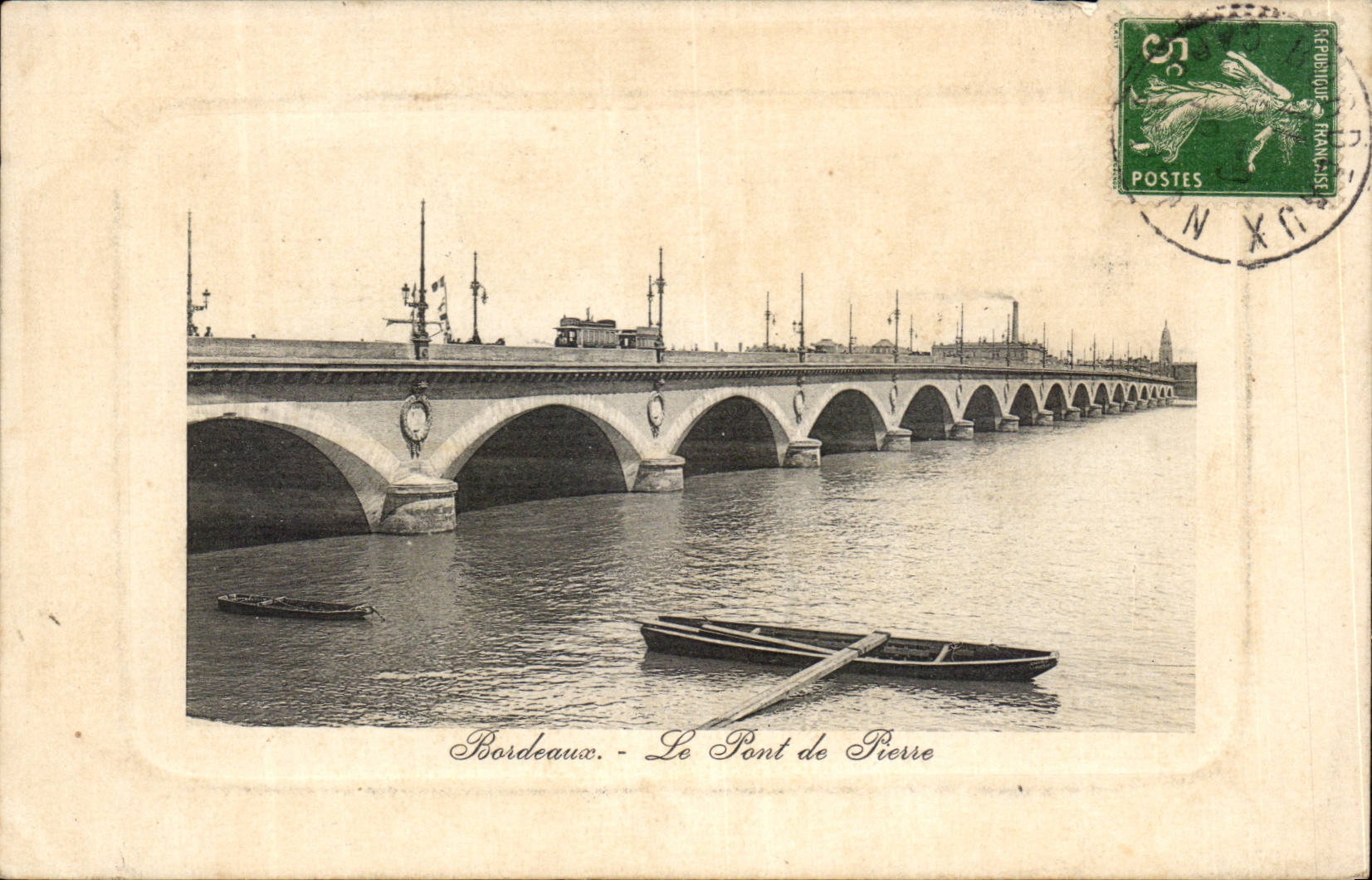 CPA Bordeaux Le pont de pierre