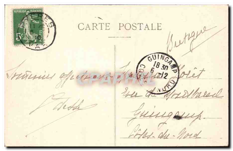 CPA Hyeres San Salvadour Vue generale — Rückseite
