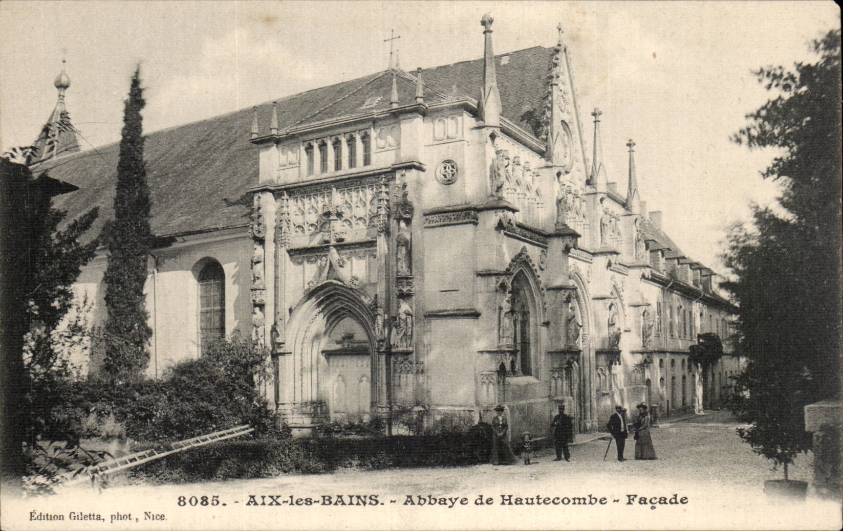 CPA Aix les Bains Abbaye de Hautecombe Facade