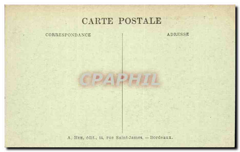 CPA Bordeaux Le pont — Verso