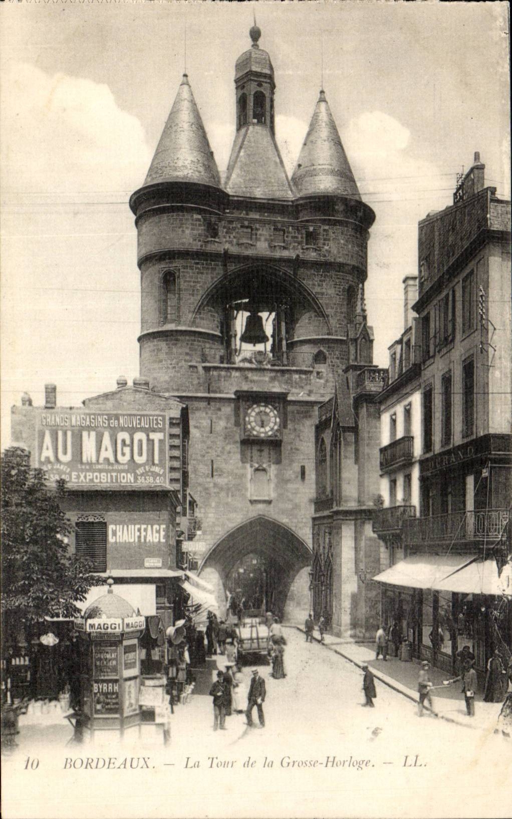 CPA Bordeaux La tour de la grosse horloge