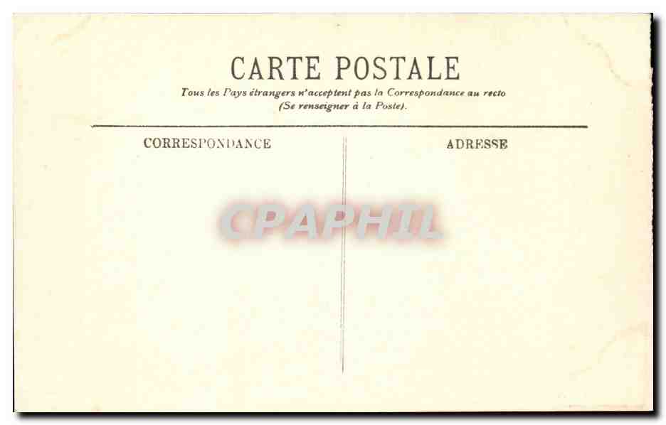 CPA Bordeaux La tour de la grosse horloge — Verso